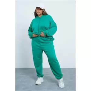 I Saw It First Green Plus Basic Oversized Joggers - Green