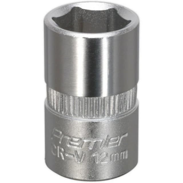 Loops 12mm Forged Steel Drive Socket - 3/8" Square Drive - Chrome Vanadium Socket Metallics