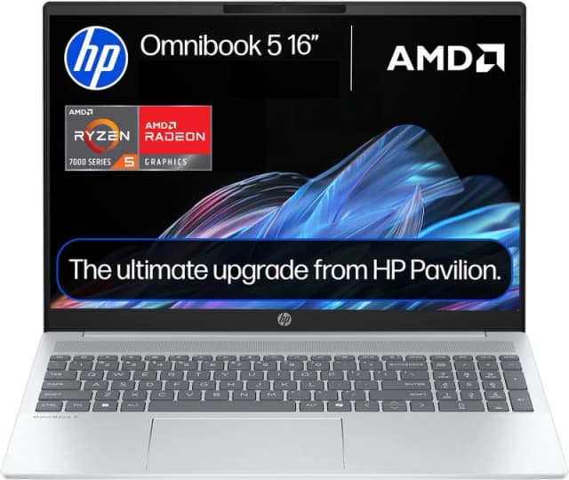 HP OmniBook 5 16-bc1003na 16" Laptop - AMD Ryzen 5, 512GB SSD, 8GB RAM - Silver