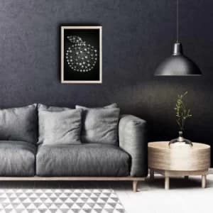 KCT-037 Multicolor Decorative Framed MDF Painting