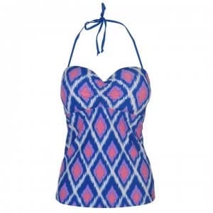 SoulCal Bandeau Tankini Top Ladies - Ikat
