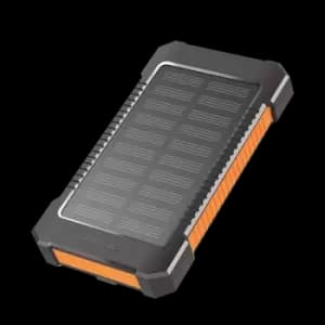 LogiLink Mobile Power Bank, LiPo, 6.000mAh, solar, w/flashlight, black