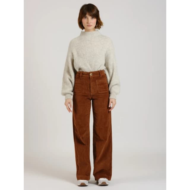 F.A.M. Paris Womens wide-leg jeans F.A.M. Paris Fauve Marron Female XL