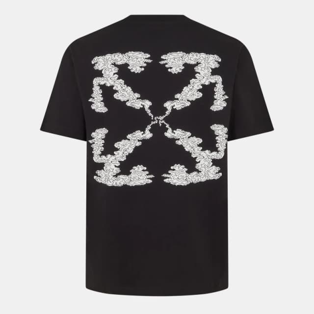 Off White Mens Cloud Arrow T-Shirt Black-White male XS