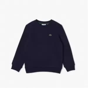 Lacoste Lacoste Logo Fleece Crew Neck Sweater Juniors - Blue