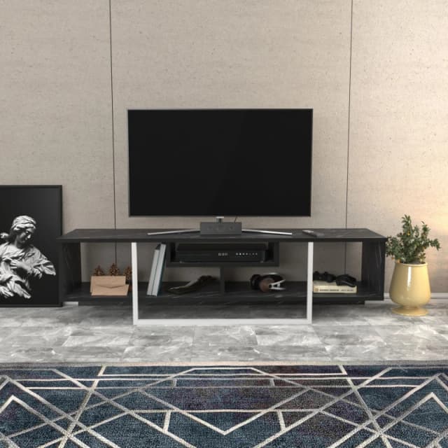 Decorotika Asal TV Stand TV Unit for TVs up to 55" White
