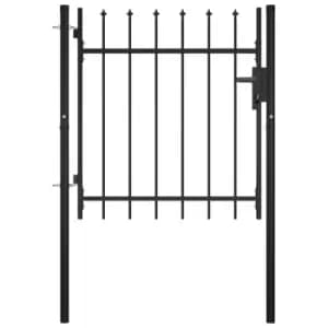 Vidaxl Door Fence Gate With Spear Top 100X75 cm