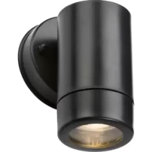 Knightsbridge - eamon - 230V IP54 GU10 Polycarbonate Single Wall light - Black - EA1BK