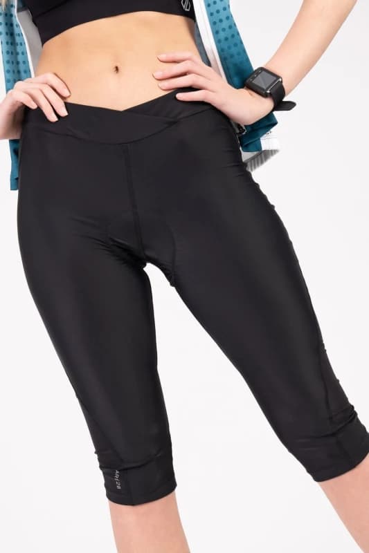 Dare 2b Womens 'Worldly' Gel Cycling Capri in Black Size: 14 Black Female 14