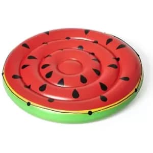 BW43140 Watermelon Pool Float, Inflatable Rubber Ride on for Kids and Adults, Swim aid, red, 187 - Red, Green - Bestway