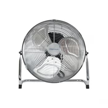 Pro-Elec 20" High Velocity Chrome Floor Standing Fan 3 Speed Settings UK Plug