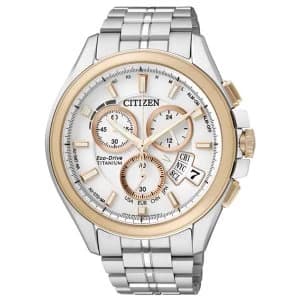 Citizen Eco-Drive Mens Titanium Chronograph Watch BY0054-57A