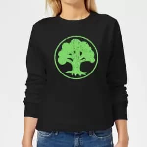 Magic The Gathering Mana Green Womens Sweatshirt - Black - L