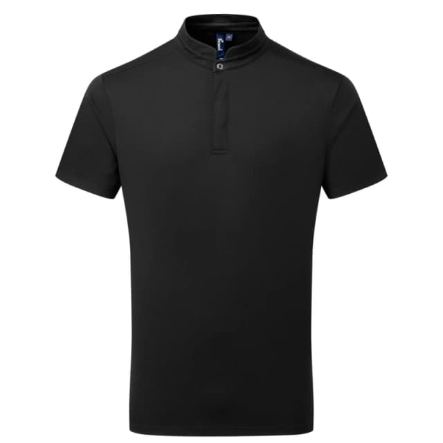 Premier Premier Men Coolchecker Chef Shirt in Black Size: X-Small Black XS Male 5063703679336
