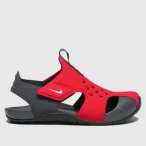 Nike Red Sunray Protect 2 SANDAL Junior