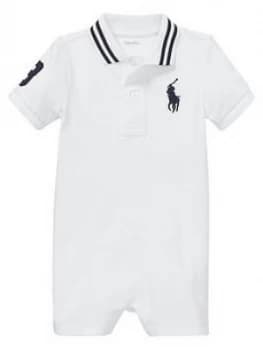 Ralph Lauren Baby Boys Big Pony Polo Shorty - White