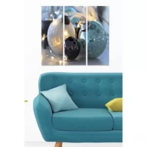 MDF3883848 Multicolor Decorative MDF Painting (3 Pieces)