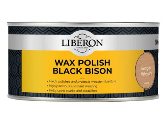 Liberon Black Bison Wax Paste Georgian Mahogany 500ml Georgian Mahogany unisex