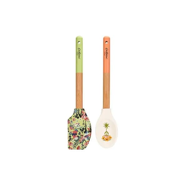 Cath Kidston Painted Table Silicone & Wood Utensil Set - Cath Kidston CKPTUTENLSET2