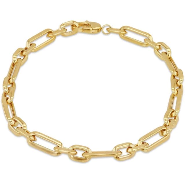 Be You 9ct ellow Gold Figabelcher 1+1 Bracelet Yellow Gold female 7.5in