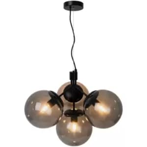Ivona Cluster Pendant Ceiling Light Black, E27