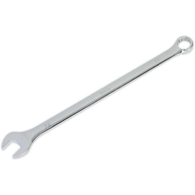 Loops 17mm x 314mm Extra Long Combination Spanner - Chrome Vanadium Steel Nut Wrench Metallics