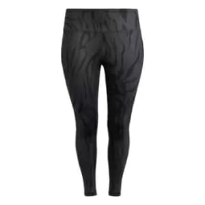 adidas Optime Training Icons Print 7/8 Tights Womens - Black