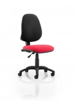 Eclipse I Lever Task Operator Chair Bespoke Colour Seat Post Box Red