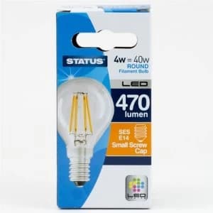 Status 4W Round LED Filament Bulb - SES