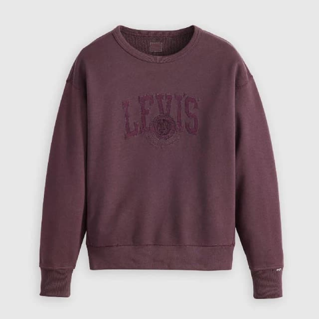 Levis Womens Graphic Crew Sweatshirt Plum Perfect female 8 (XS)