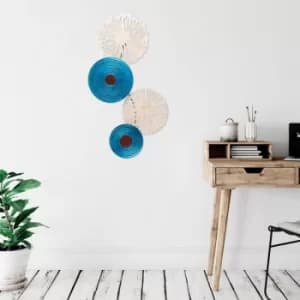 Petrichor Multicolor Decorative Metal Wall Accessory