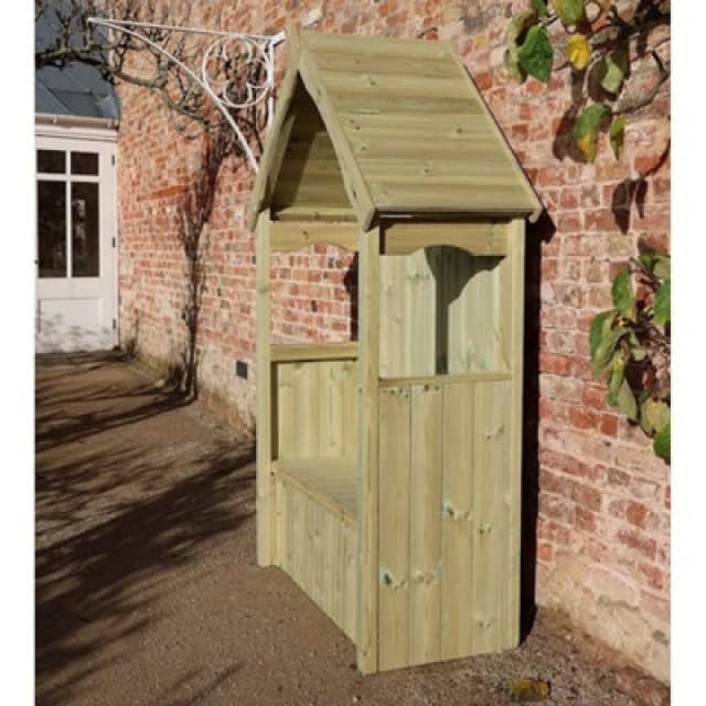 Churnet Valley Garden Furniture Ltd Willow 2 Seat Storage Arbour - L60 X W130 X H211cm - Partially Assembled