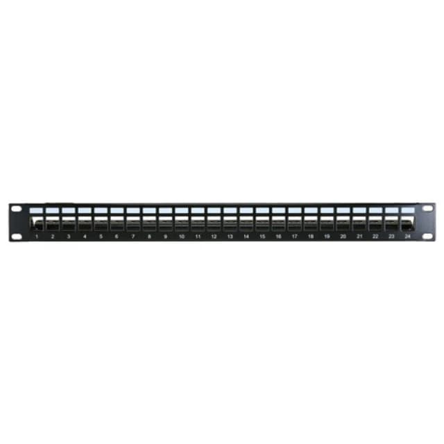 Cablenet Cablenet 24 Port Cat6a 1u Unloaded Keystone Patch Panel 72-3760