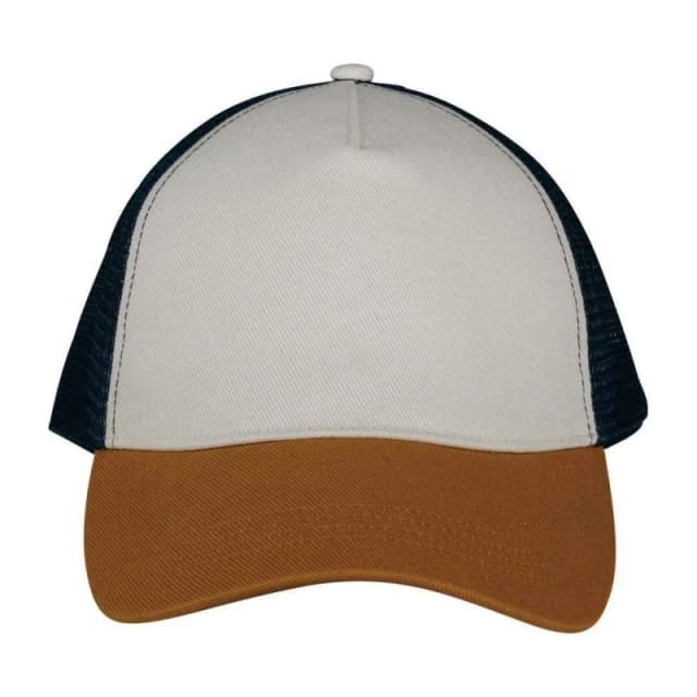 Native Spirit Womens 5 Panel Trucker Cap in Cream Cream Female One Size