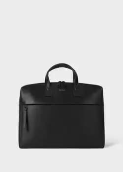 Paul Smith Black Embossed Leather Slim Folio