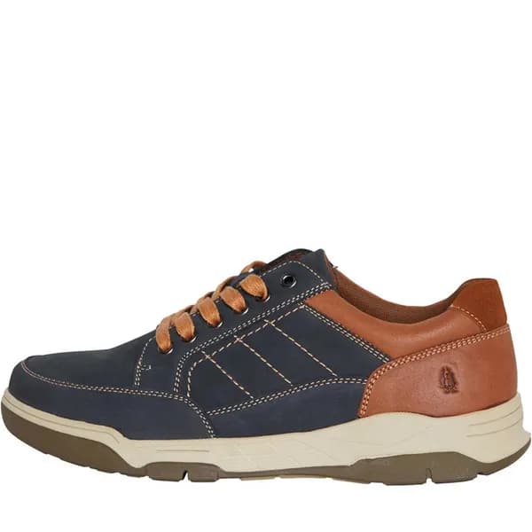 Hush Puppies Mens Finley Wide Fit Shoes Trainers - UK 11 Blue male PS3321NVT11