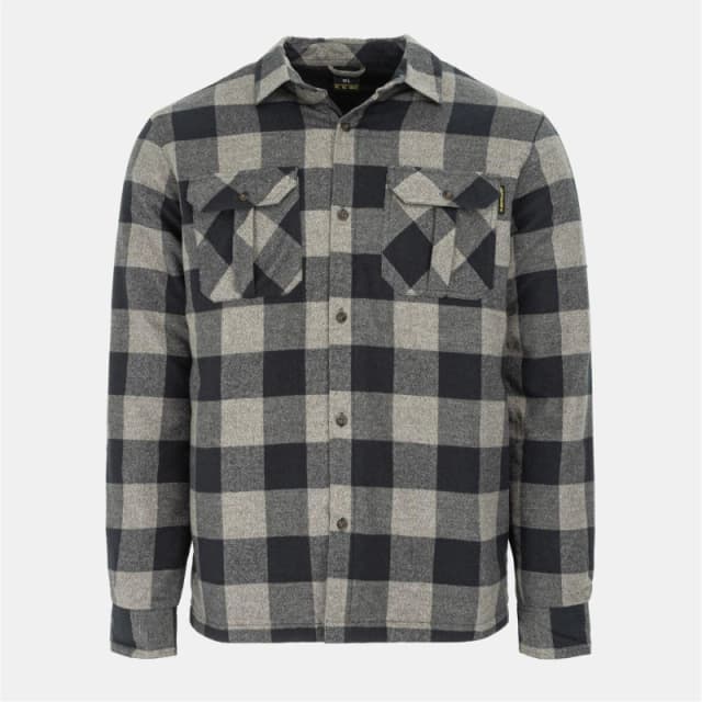 Dunlop Lumber Shirt Mens Grey/Black male S