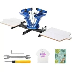 VEVOR 4 Color 2 Station Silk Screening Screenprint Press Screen Printing Machine