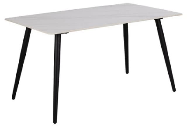 Furniture To Go Wicklow Ceramic Dining Table Brown/black