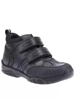 Hush Puppies Jezza Back To School Strap Boot - Black, Size 1.5 Older