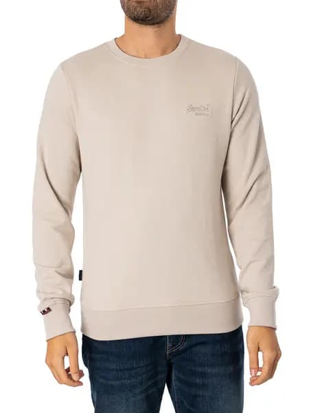Superdry Essential Logo Sweatshirt Light Stone Beige L