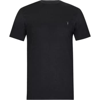 AllSaints Brace Tonic Crew T-Shirt - Jet Black