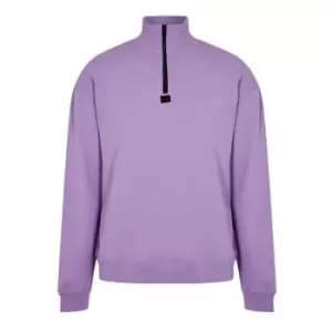 Hugo Durton Quarter Zip Sweatshirt - Purple