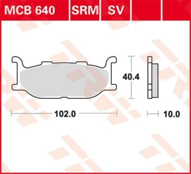 TRW Lucas Brake pad MCB640