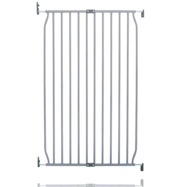 Safetots Extra Tall Eco Screw Fit Baby Gate, Grey, 70Cm - 80Cm, Extra Tall Gate 100Cm In Height, Stair Gate For Baby