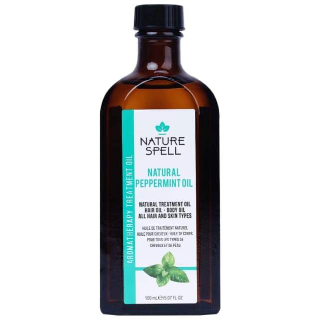 Nature Spell Peppermint Oil for Hair & Skin 150ml Clear female