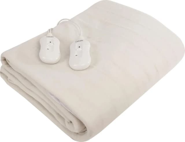 Carmen King Fitted Electric Blanket 203x152 with 40cm Skirt White C81191