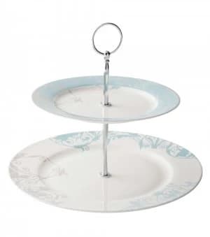 Belleek Living Novello Two Tier Cake Stand