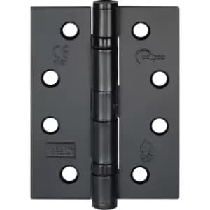Eclipse Grade 11 Ball Bearing Fire Hinge Matt (2 Pack) in Black Steel