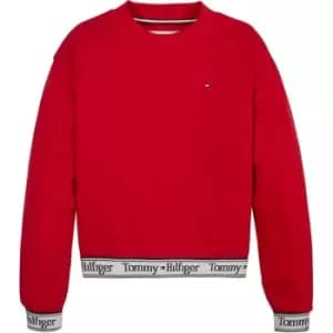 Tommy Hilfiger Tommy Tape Cnk Sweatshirt L/S - Red